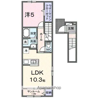 カーサ コモダ【2階】の間取り