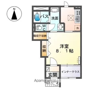 シャネーロ・プラム【1階】の間取り