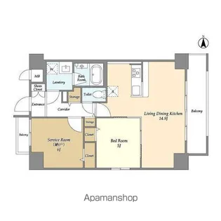 コンフォリア北小金【5階】の間取り