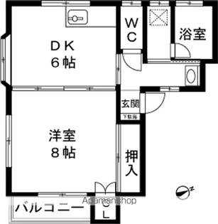 ヒロヴィラージュ【203号室】の間取り