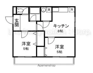 第8サンコーポ森脇2号館【3号室】の間取り