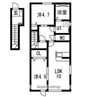 アークブリス【201号室】の間取り