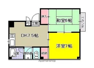 グリーンパーク根岸B棟【3階】の間取り