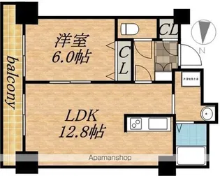 ティアラタワー中島倶楽部【1015号室】の間取り