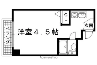 セラヴィ岩倉【404号室】の間取り