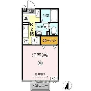 セジュール山田 C【1階】の間取り