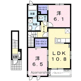コン・エスプランサ【2階】の間取り