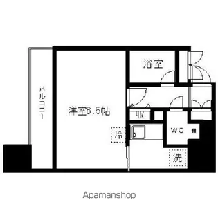 レリシェス日本橋【403号室】の間取り