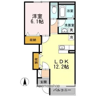 FOUR LEAFーM【1階】の間取り