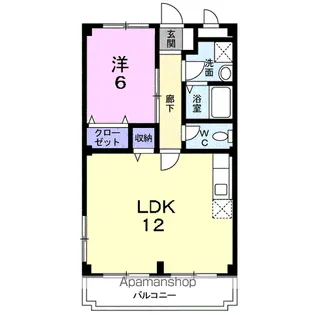レジデンスK【1階】の間取り