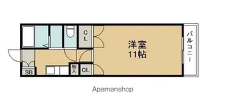 ベルメゾンMIYAZAKI【1階】の間取り