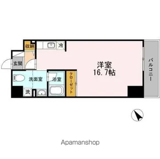 ジェイ・エス・ティ横浜東【6階】の間取り