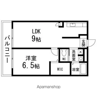パーティアム白水沢【202号室】の間取り
