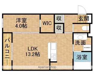 D−HILLS西浅田【2階】の間取り