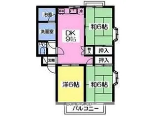 タウンヒルズTOK【2階】の間取り