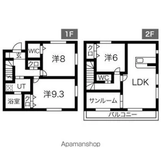 WISTERIAA・B【A101号室】の間取り