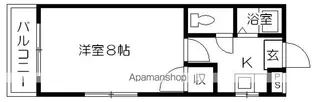 コーポ渡鹿【201号室】の間取り