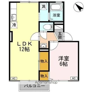 ルミエール・ハシハマ【2階】の間取り