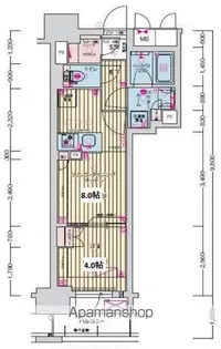 プレサンス名駅南ブリエ【10階】の間取り