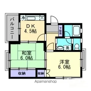 柳ハイツ【3階】の間取り