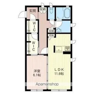 メゾン・ド・ラピス館林【103号室】の間取り