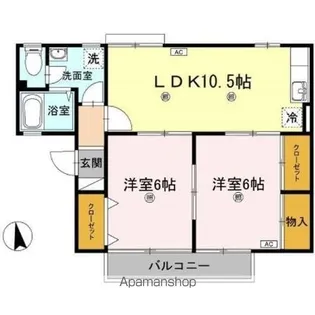 セントラルコート【2階】の間取り