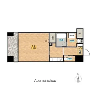 MFPRコート晩翠通【6階】の間取り