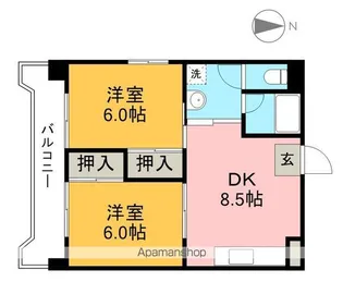 レジデンス・ノナミ【5階】の間取り