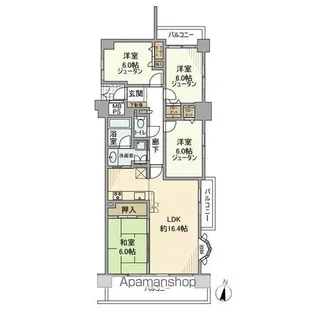 ユニーブル栄イースト【5階】の間取り