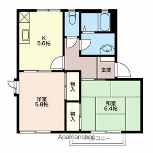 フレッシュタウンNG【1階】の間取り