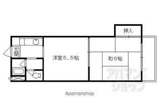 アーバンヒル桃山【1D号室】の間取り