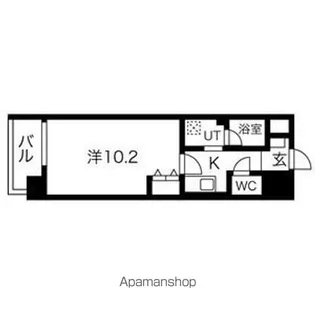 ヒルズ新栄2号館【1004号室】の間取り