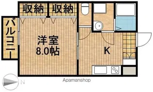 アリエルA【3階】の間取り