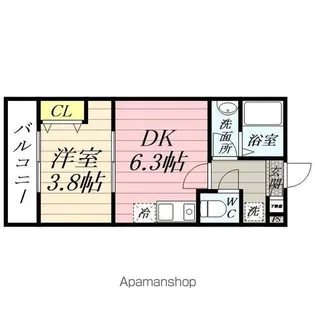 グランディール【1階】の間取り