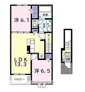 ルミネスⅢ【2階】の間取り