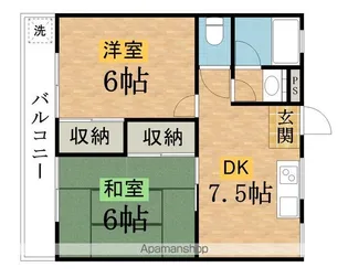 きざきコーポ【103号室】の間取り
