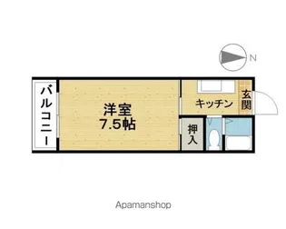 サニーパレス顕徳【403号室】の間取り