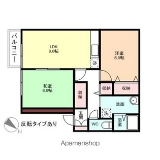 ブライダルハイツ戸出 B【101号室】の間取り