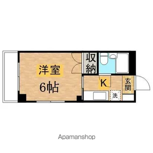 マンション如月【201号室号室】の間取り