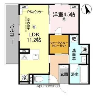 メゾンルル赤川【2階】の間取り