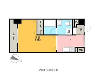 フィットエル仙台一番町【8階】の間取り