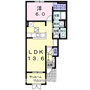 アルカディア【1階】の間取り