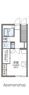 レオパレスウィステーリア平和台【1階】の間取り