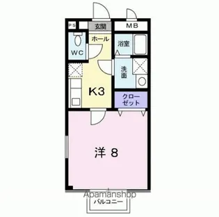 シャトー長尾【2階】の間取り