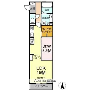アスティオン いわき【3階】の間取り