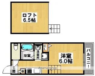 アルフォート初芝【2階】の間取り