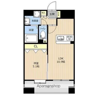 LIBTH新町【12階】の間取り