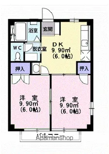 コーポセリシエール【2階】の間取り