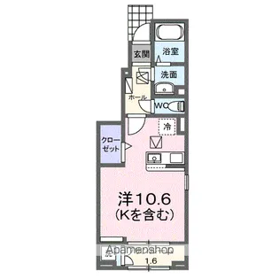 ソレアード A【1階】の間取り