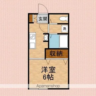 コーポ茂手木【1階】の間取り